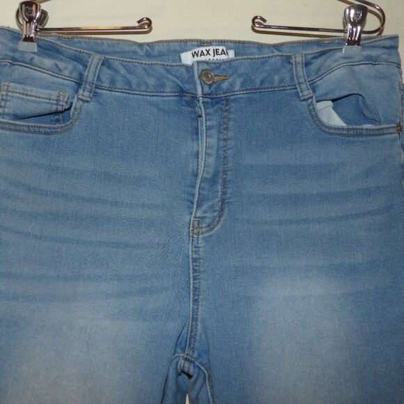 Wax Jeans High Rise Light Wash Skinny Jeans Sz 16 - Picture 2 of 5